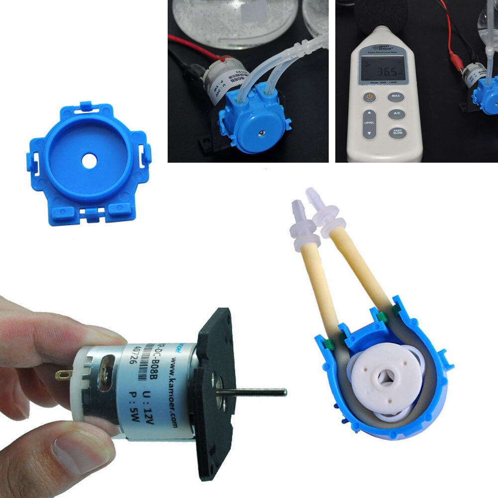 1Pc DC Doseerpomp Peristaltische pomp Micro zelfaanzuigende Lab Doseren Analytische Mute Vloeibare Waterpomp 3V 6V 12V 24V