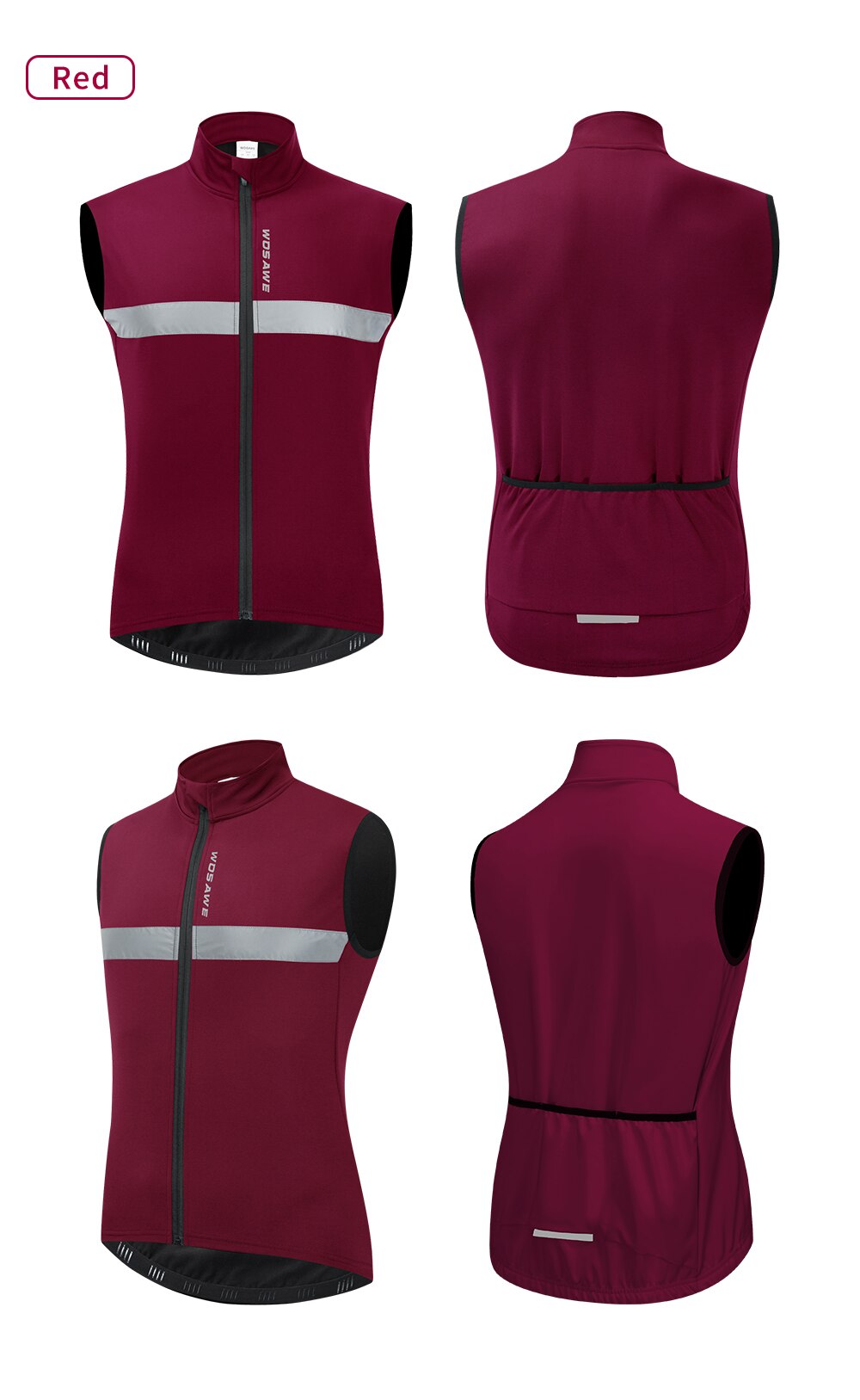 WOSAWE Männer der Motorrad Weste Jacke Windjacke Winddicht Atmungsaktiv Schnell Trocknend Sport Berg Fahrrad MTB Rennrad Gilet