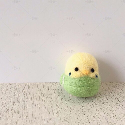 Cute Birds Wool Felt Craft DIY Non Finished Poked Set Handcraft Kit for Needle Material Pack: D