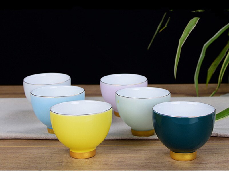 Keramische theekop handgemaakte meester theekommen kopje porselein pu'er theekopje kleine theekom