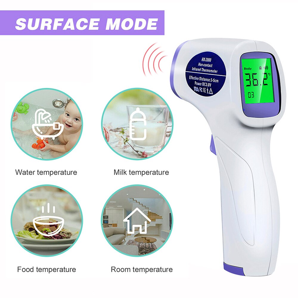 Non contact Forehead Temperature Infrared Thermometer IR Thermometer High Precision Forehead Temperature Measurement Digital