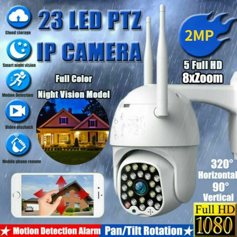 23 LED WIFI Kamera Ich bin Freien PTZ IP Kamera 1080P Geschwindigkeit e CCTV Sicherheit Kameras 2MP IR Nacht Vision Heimat surveilance