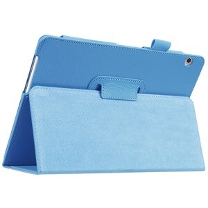 Dla Huawei MediaPad T3 10 przypadku PU skóra stań pokrywy dla Huawei T3 9.6 AGS-L09 AGS-L03 AGS-W09 Tablet Funda Capa: Sky Blue
