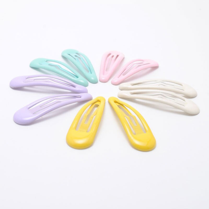 10 st/lot 5cm baby barn hårnålar godis färg snap clip barn flickor hår clips hår hårspänne söta håraccessoarer