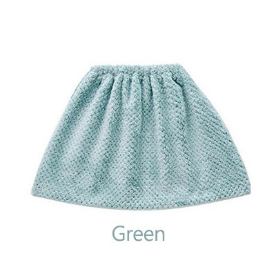 Cubierta de barrido para el hogar, cubierta de paño de mopa absorbente de franela para el hogar, exfoliante de vidrio fácil de limpiar, cubierta de barrido perezoso de doble uso: Green