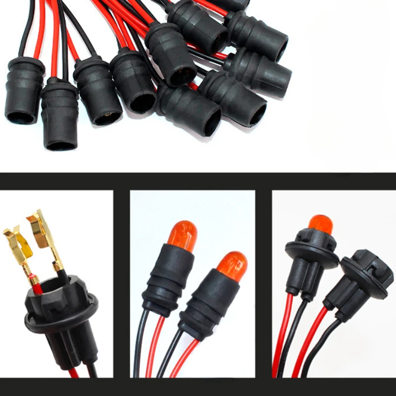 1-10Pcs/lot T10 W5W Car Wedge Light Bulb Socket Connector Holder Extension LED Lamp Bulb Base Holder Replacement Car Parts