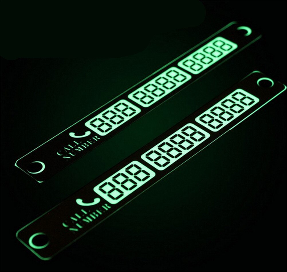 Tijdelijke parkeerkaart Car Styling tijdelijk parkeren Card Phone Number Card Plate Telefoonnummer Car Park Stop In Auto-styling Automobile Accessories