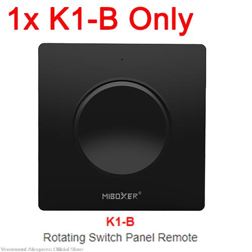 MiBoxer 110V-220V AC Triac RF + drücken-Dimmer RF drahtlose drücken-dimmen/K1 Rotierenden Schalter Tafel Fernbedienung für Einzel Farbe Lichter: K1-B nur