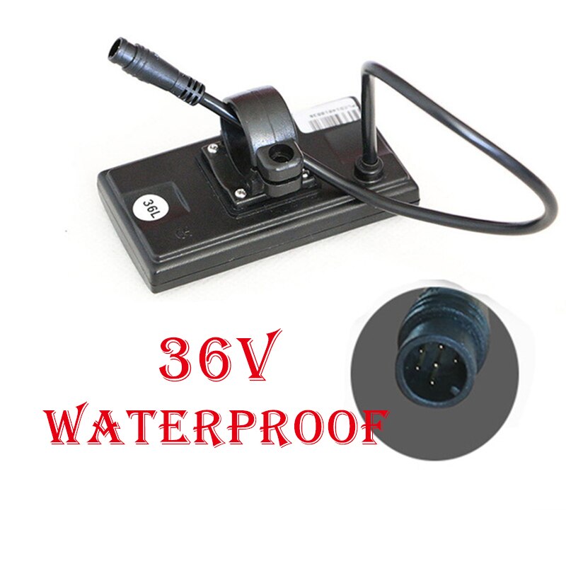 JS E-Bike LCD Display Waterproof Speedometer Wireless Bicycle Computer Connect Accessories Cycling Potentiometer Sensor Panel: 36V Waterproof line