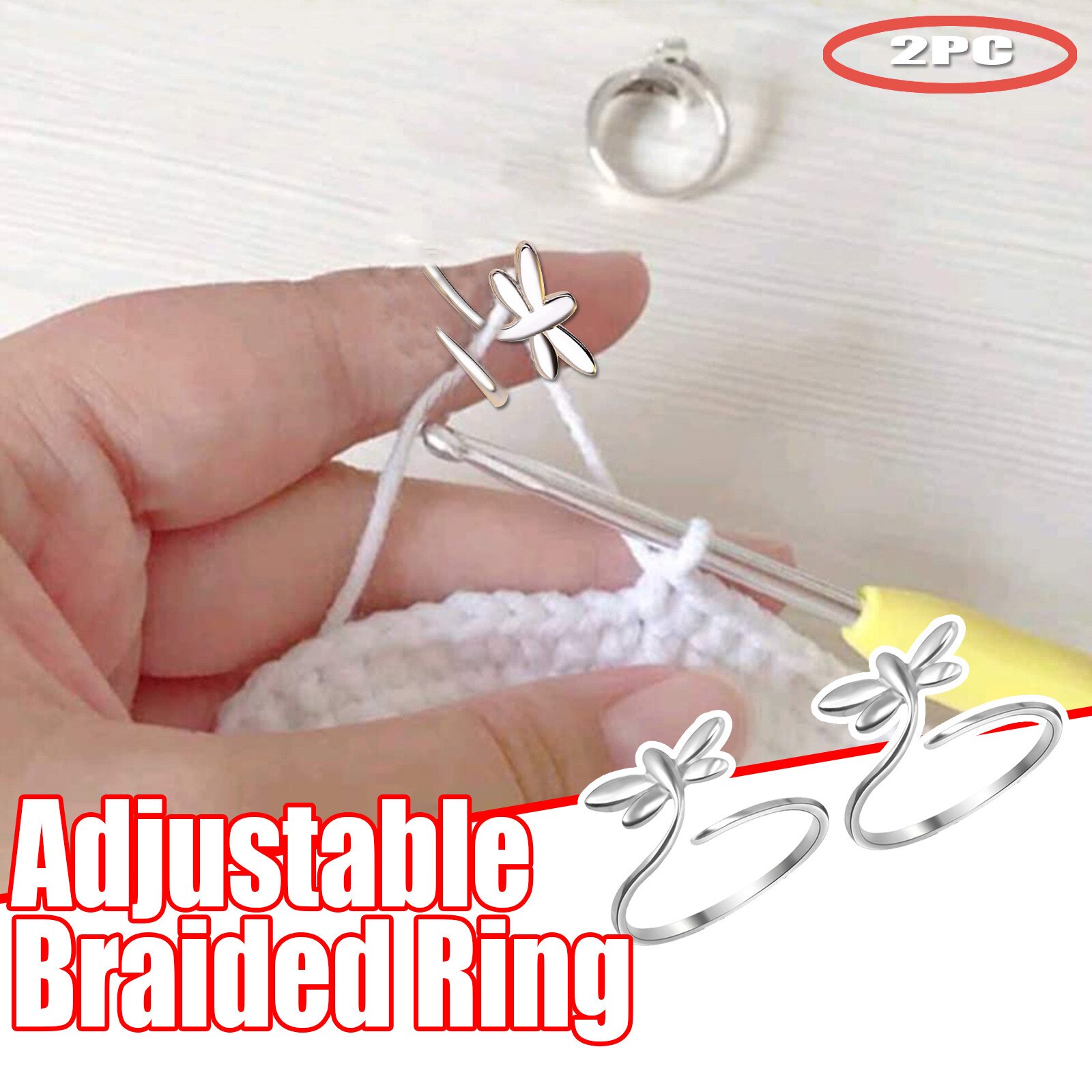 The adjustable knitting loop crochet, elf style, small and smart, Knitting crochet loops are specially for lovers: B
