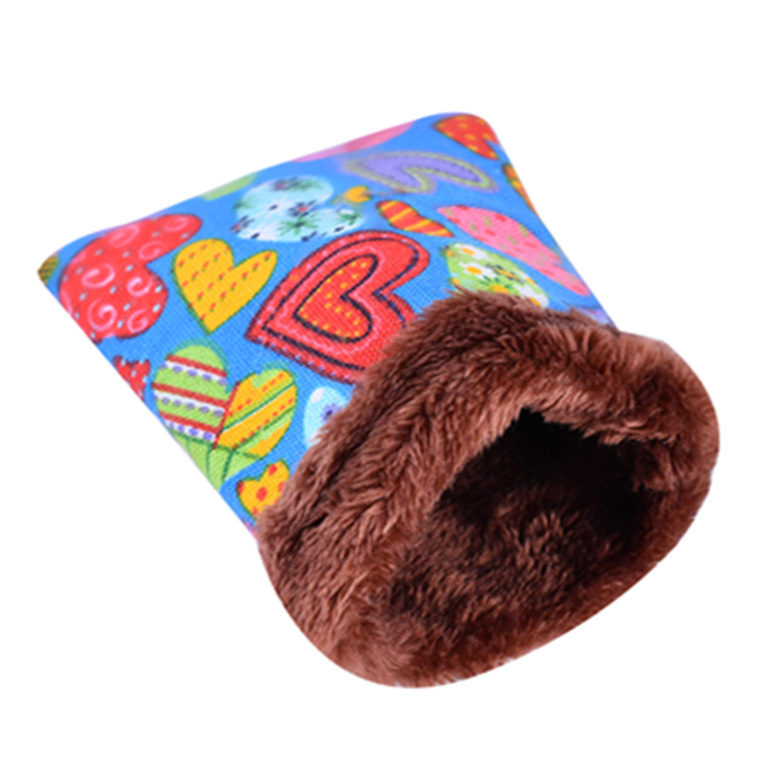 Casa de nido para hámster, cama cálida para animales pequeños, erizos de conejillos de indias de algodón de felpa suave, esterilla para ratas holandesas, accesorios para mascotas pequeñas: C