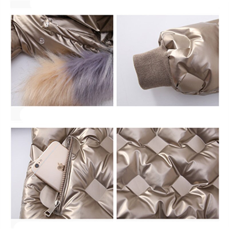 Winter katoenen jas voor meisjeskleding warme tiener waterdichte capuchon parka jas kinderen dikke bovenkleding windjack overjas