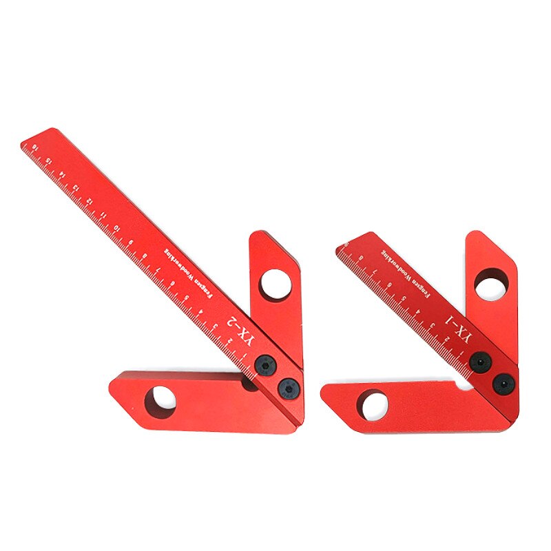 Règle de menuisier à Angle droit de 45/90 degrés, outil de mesure du travail du bois