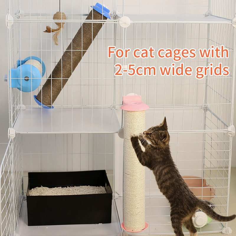 Cat Scratching Post Replacement Sisal Tree Refill Pole with M8 Screw Sisal Scratch Post Replacement Parts and Extension Post