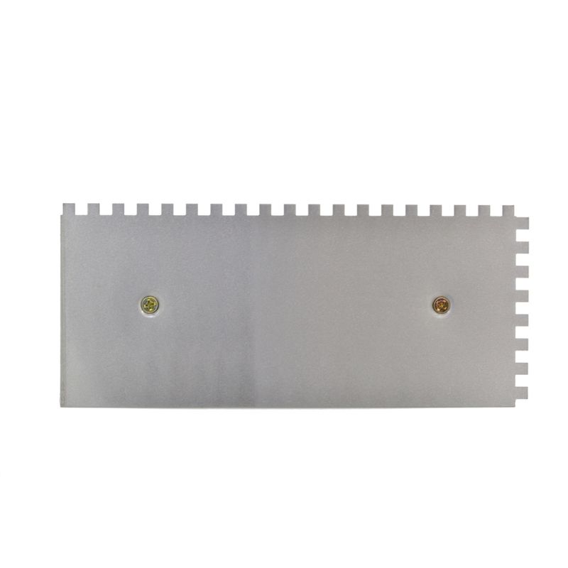Multifunctionele Rvs Beton Troffel Handheld Vierkante Notch Stukadoors Getande Spatel Float Betegelen Tool