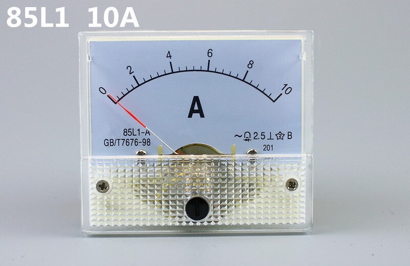 1 stks 85L1 10A AC Panel Meter Analoge Panel Ammeter Dial Huidige Gauge