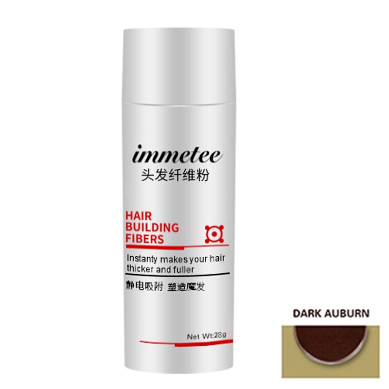 Immetee – Fibers de construction capillaire pour cheveux fins, pour une repousse des cheveux clairsemés, épaississement instantané, 28g, J9: dark auburn