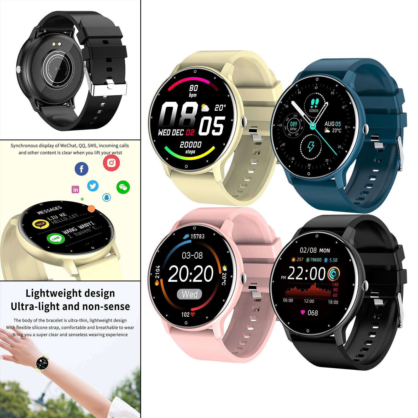 Zl02D Smart Watch Fitness Tracker Waterproof Men Women Blood Pressure Moniter Stopwatch for Android iOS Steps Counter Pedometer