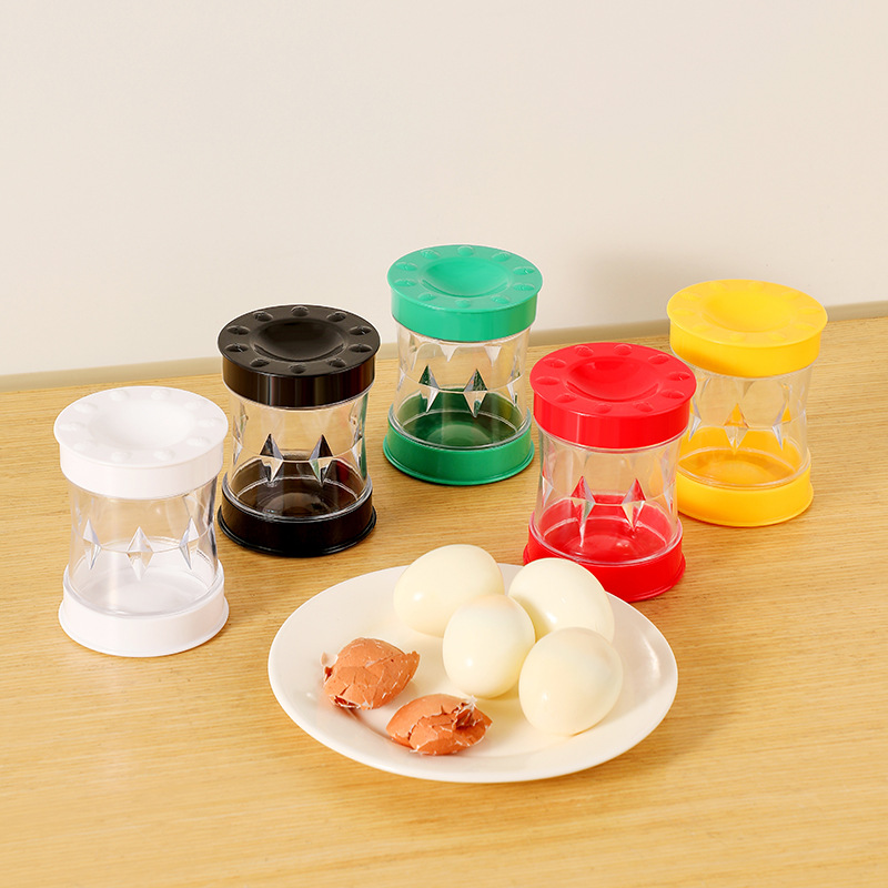 Automatisk Eierskreller Hånddrevet - Kokte Egg Eggeskall Separator Skreller Maskin Eggåpner Verktøy
