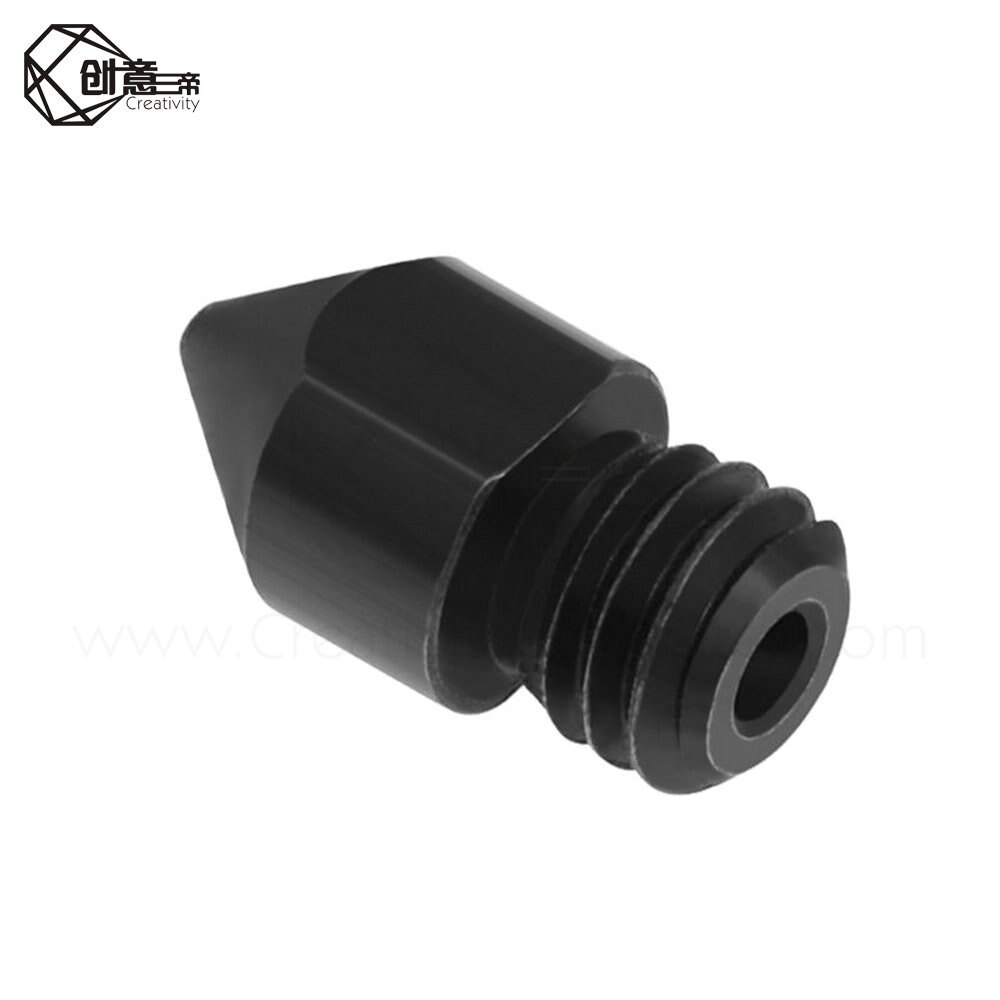 Creativity latest Reprap MK8 hardened steel nozzle 1.75mm 0.4 / 0.6 / 0.8 / 1.0mm for MK8 end kit