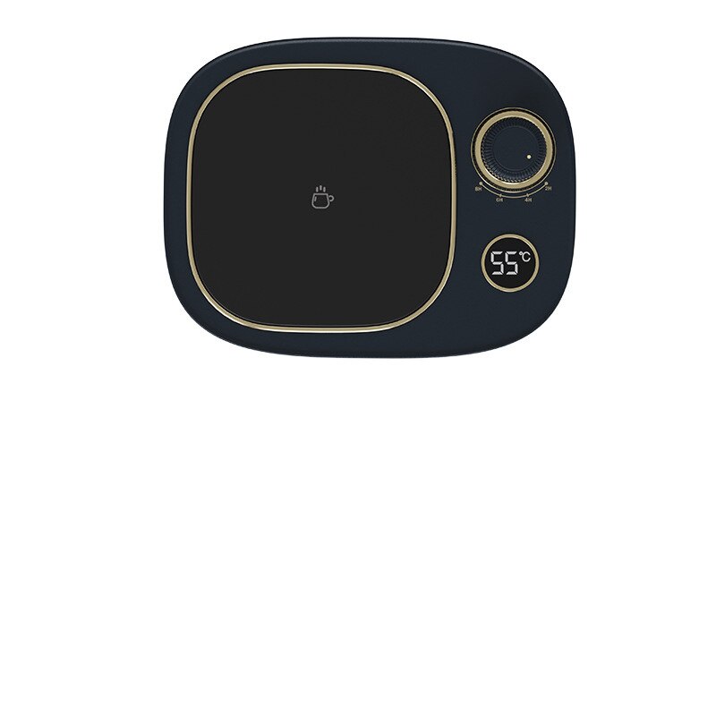 Usb Verwarming Coaster Voor Home Office Koffie Mok Cup Mat Warmer Heater Pad 3 Speed Constante Temperatuur Coaster Met Display: blue / US plug