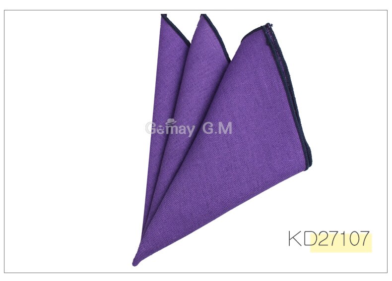 Solid Linen Pocket Square Suits Hanky Candy Color Handkerchiefs Casual Suit Square Handkerchief Towels For Party Scarves