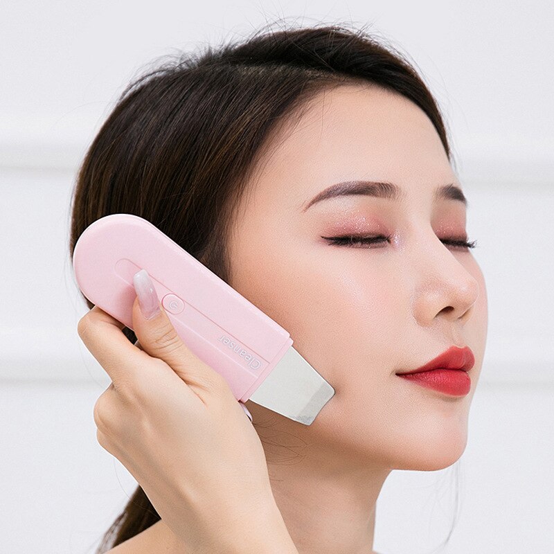 Ultrasonic Skin Scrubber/Facial Skin Spatula/Blackhead Remover Tools Pore Cleaner Scrubber Spatula, Comedones Deep Cleansing
