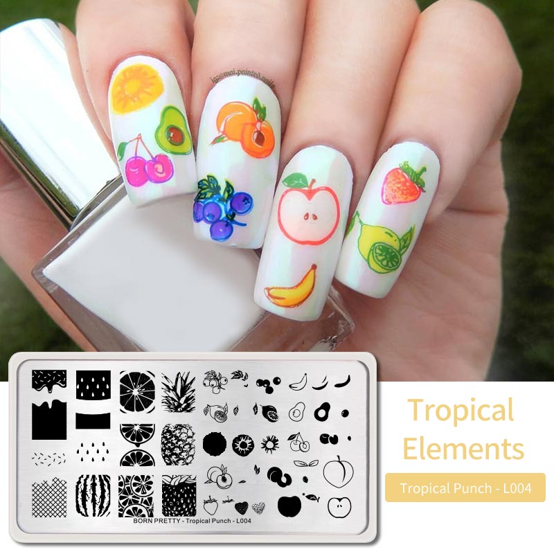 Né joli Nail Art estampage plaques timbre modèle marbre Texture motif Nail Art bricolage Image plaques outils d'impression: BP-T-L004