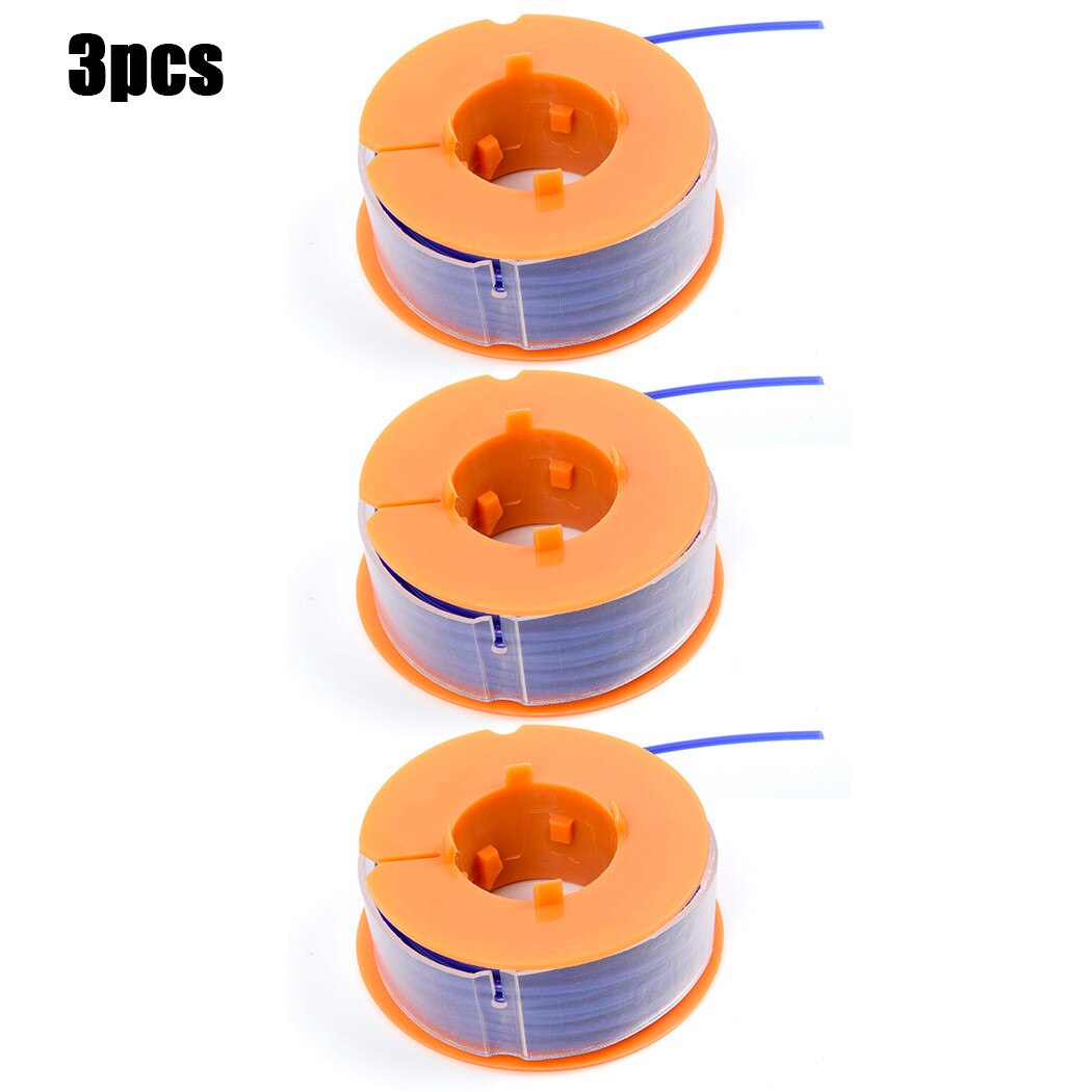 3pcs Fits For Bosch Strimmer Trimmer Spool Line ART 23 26 30 Combitrim Easytrim Orange Electric String Trimmer Head Spool