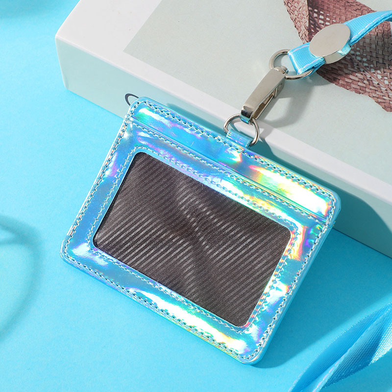 Porta biglietti da visita di moda porta biglietti da visita da lavoro in PU da donna: rosa rosso