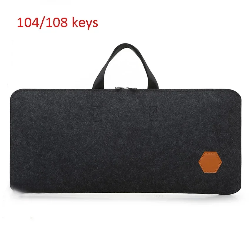 Toetsenbord Reistas Muis Draagtas Draagbaar Mechanisch Toetsenbord Opbergdoos Bescherming Tas Handtas 87key 104key: green