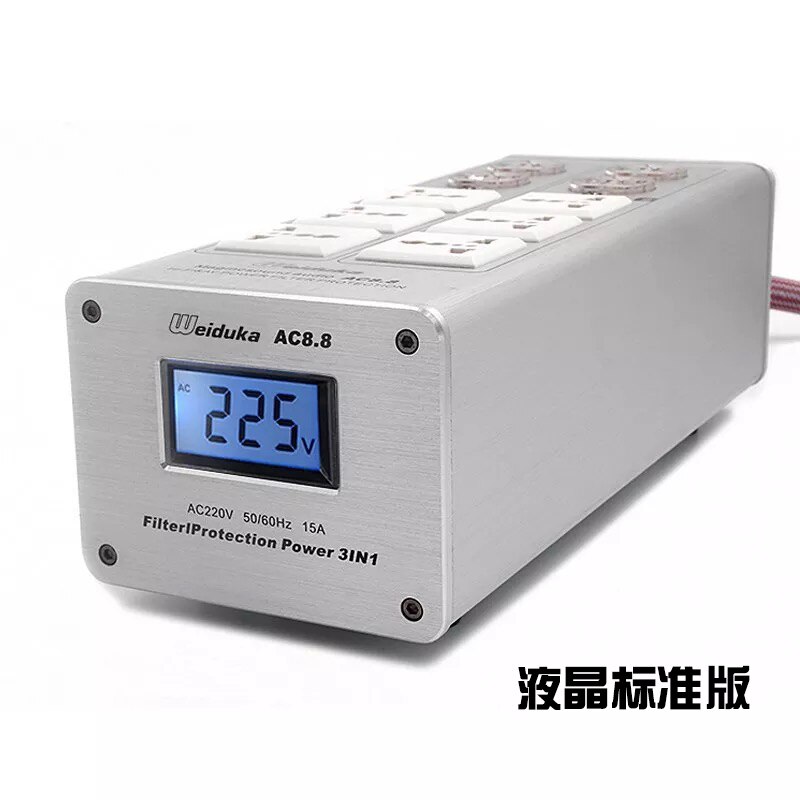LED Display Audio Power Filter 3000W 15A Purifier Ligh tning Protection: Standard version-B