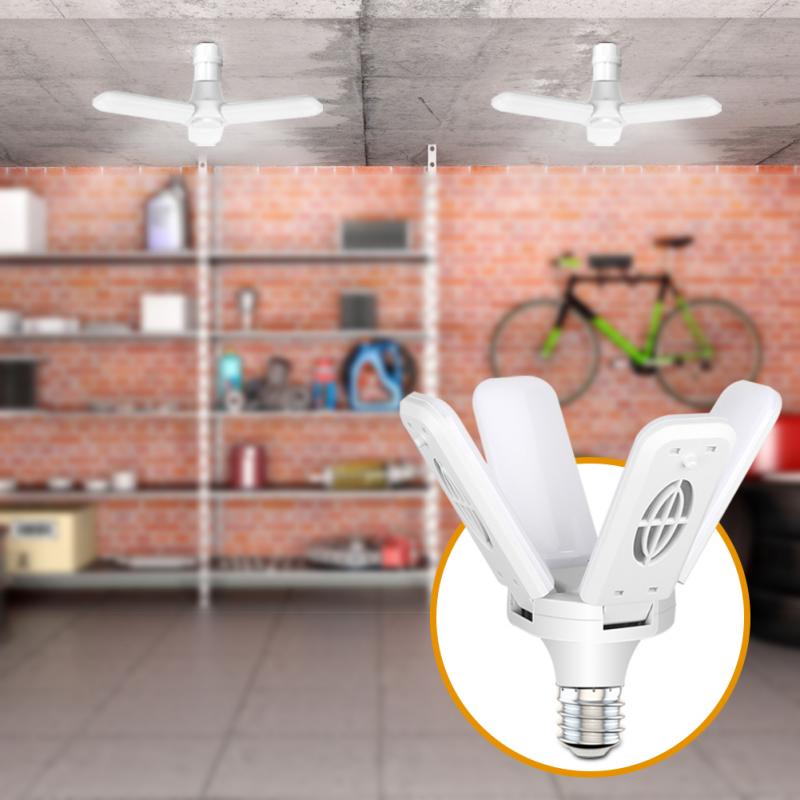 1Pc 30/40W Led Fan Garage Lichten E26 Lamp High Bay Lamp Super Heldere Industriële Verlichting Voor workshop Huishoudelijk Gereedschap