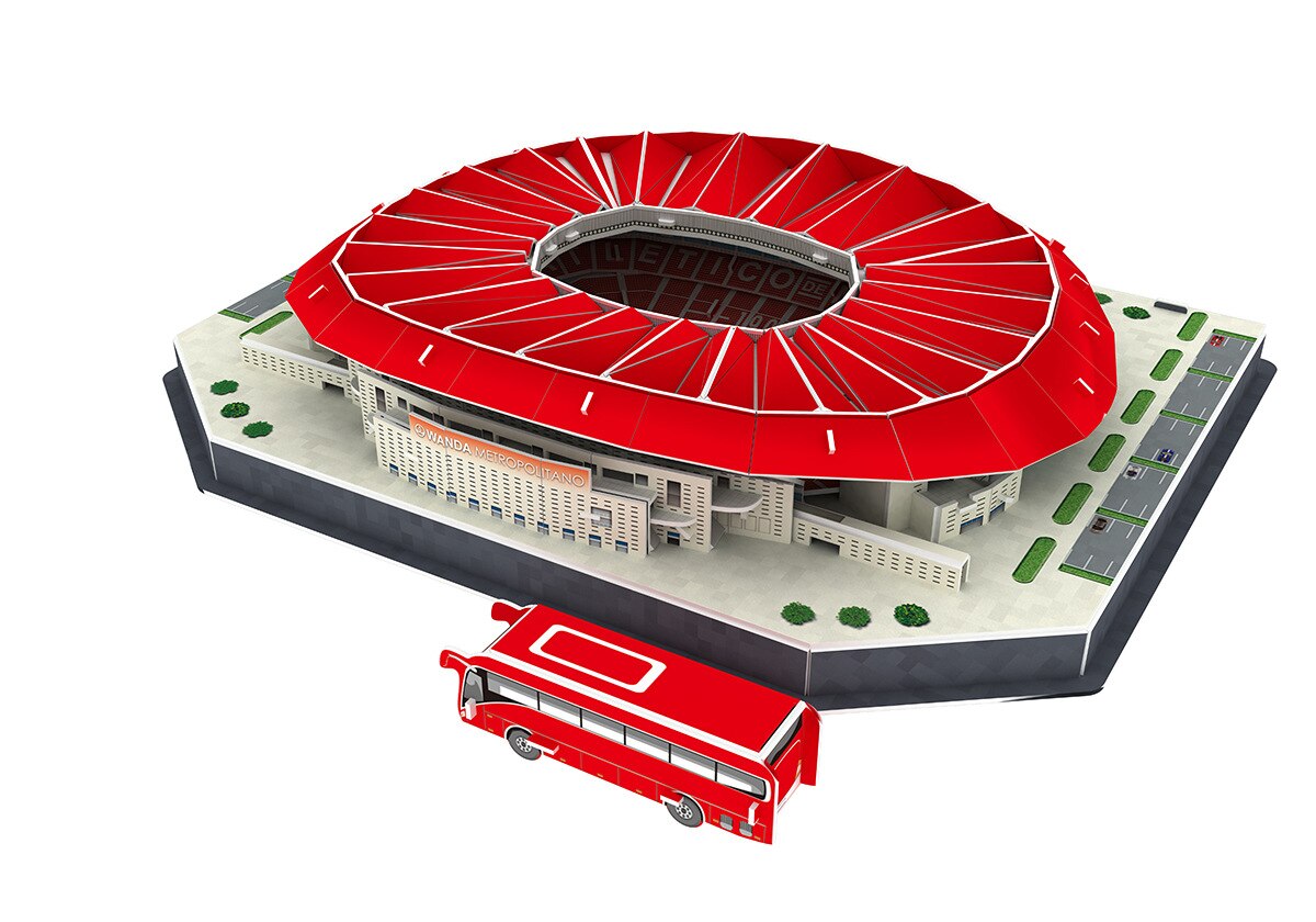 3D Puzzle World Soccer Stadium European Soccer Club Competition Football Game Assemble Architecture Model Children's Puzzle Toy: NO 11