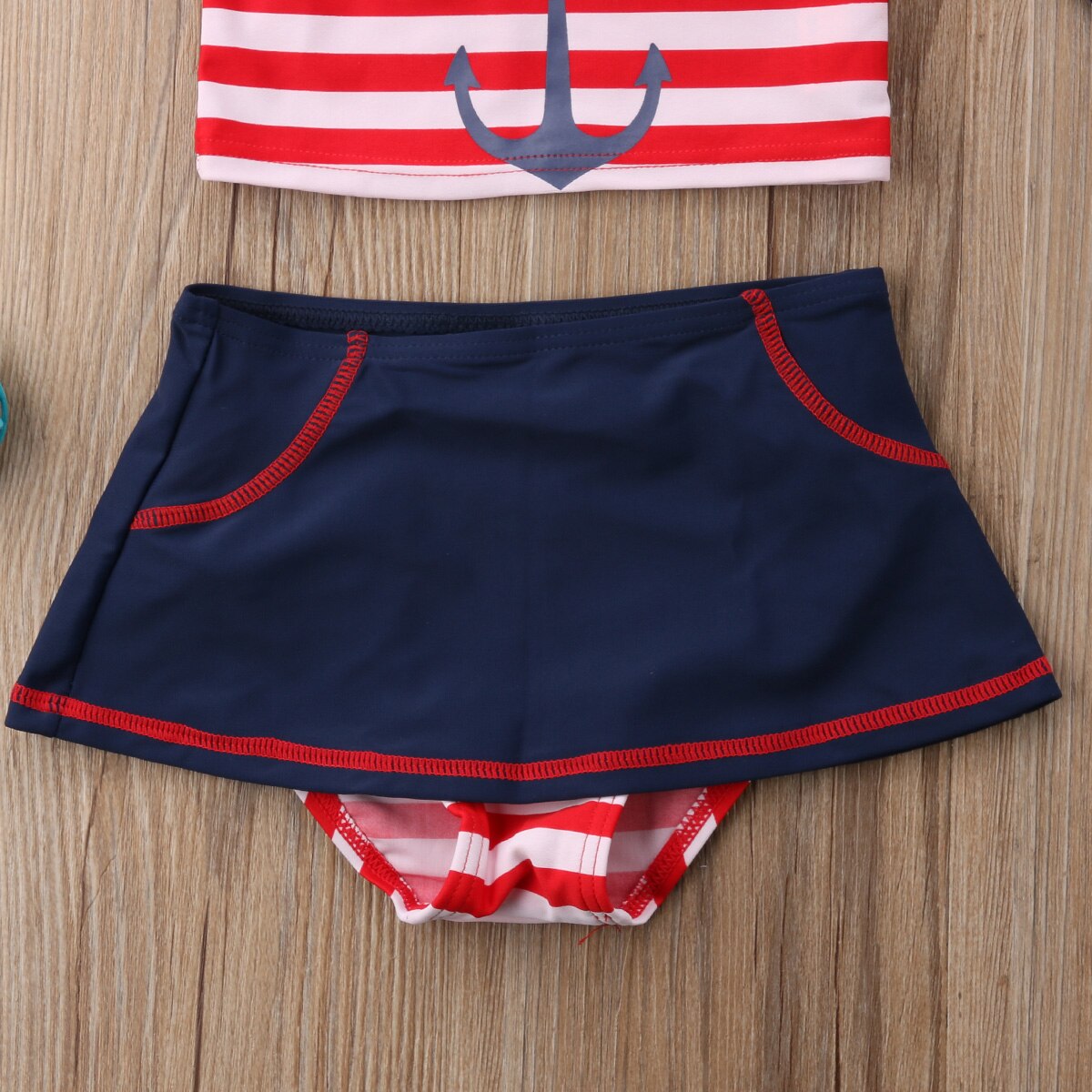 4 stk baby kid jenter badedrakt liten jente rørt bade badedrakt bikini sett badetøy+lue sommer