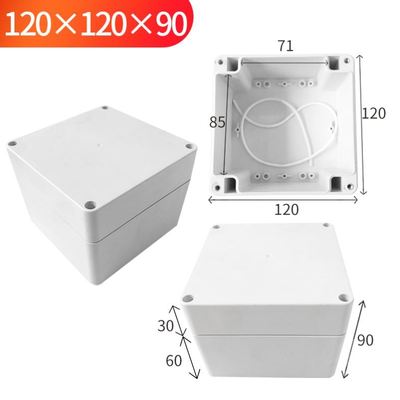 Waterproof Plastic Enclosure Box Electronic Project Instrument Case Electrical Project Box Outdoor Junction Box Housing: 120x120x90
