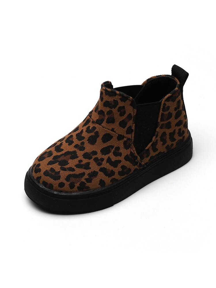 Ragazze aumento Autunno Nuovi Bambini Brevi Caricamenti Del Sistema di Modo Della Stampa Del Leopardo Scarpe per Bambini Ragazzi Della Caviglia Stivali casuale scarpe da ginnastica SZ311