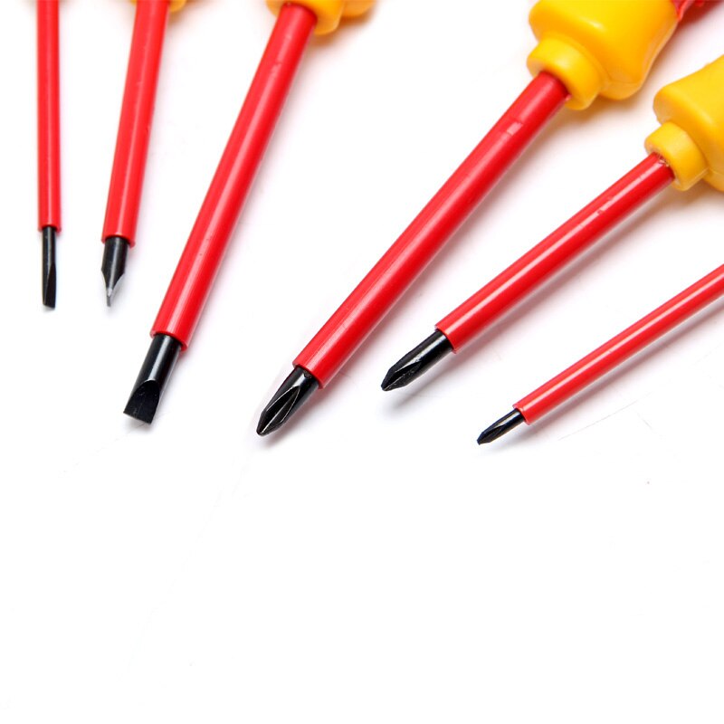 3mm 5mm 6mm Insulated Phillips Slotted Screwdriver Electrician Screwdrivers Repair Tool Flat Cross Screw Driver Hand Tool 1pcs