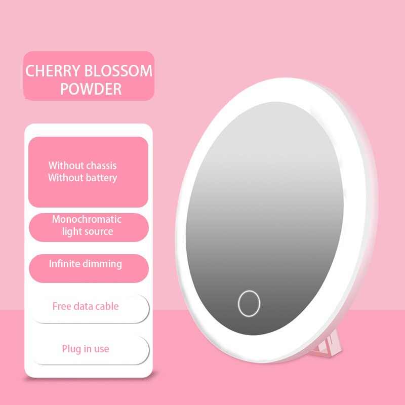 Makeup Mirror Smart Sensor Beauty Light Source Desktop LED Touch Screen Dimming Makeup Mirror Desktop Female Beauty Mirror: A1