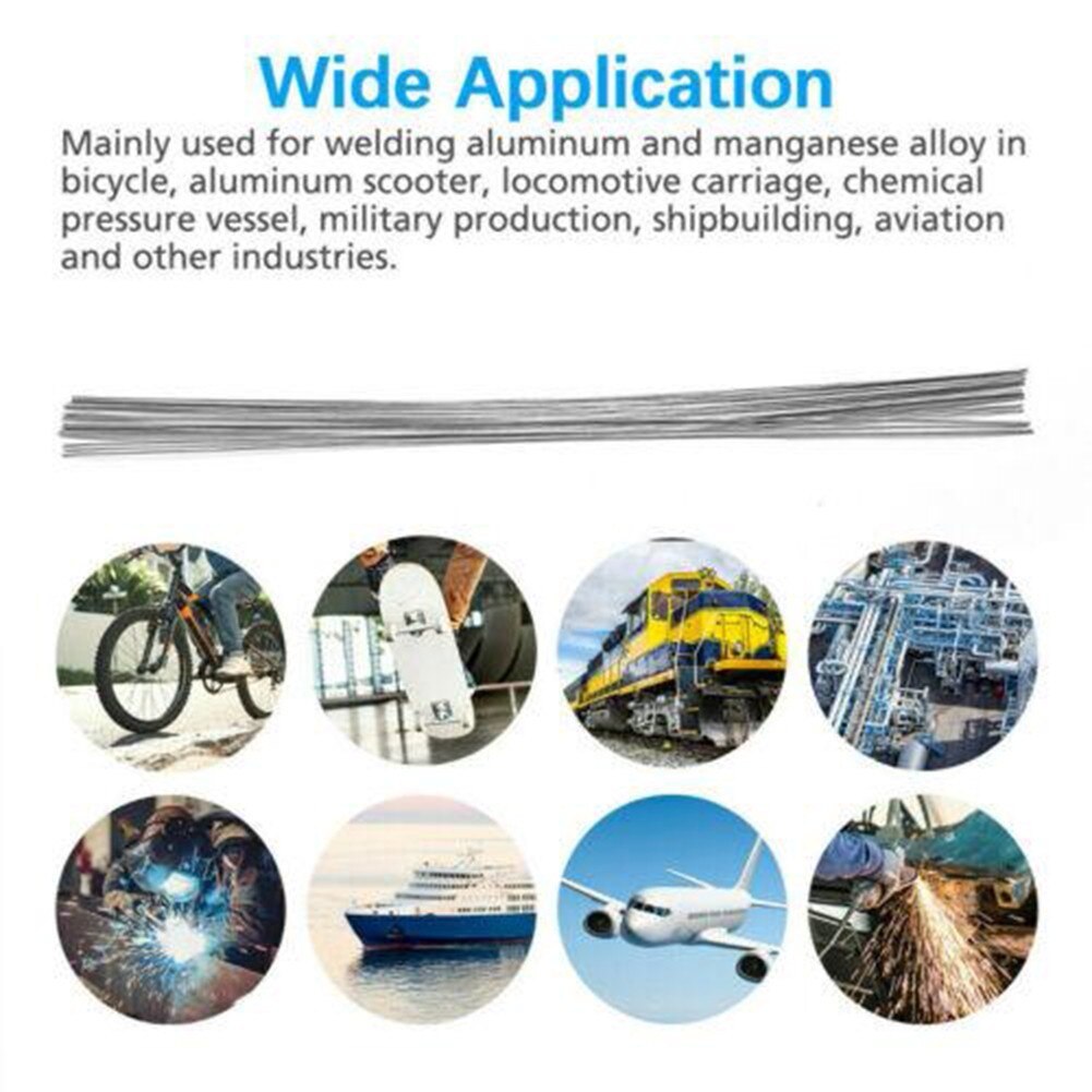 Varillas de soldadura de aluminio de alta resistencia, alambre de baja temperatura para soldar, 20 piezas, 1,6mm x 45cm