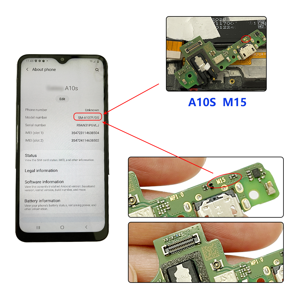 Oryginalny ładowania Port USB ładowarka płyta dokująca Flex dla Samsung Galaxy A10 A105FN A12 A21 A20 A30 A40 A50 A70 A10S A30S A50S A71