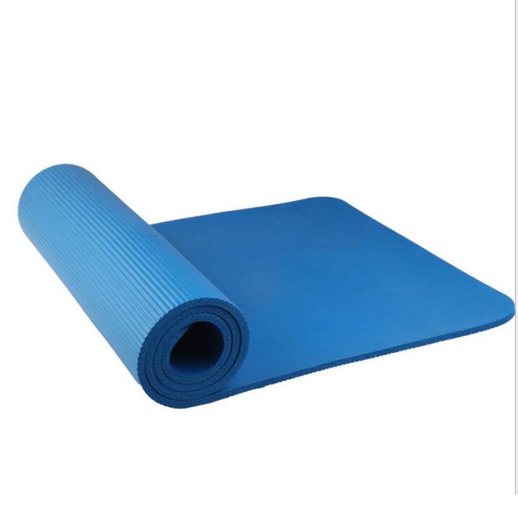 Yoga Mat 1830*610*6mm With Position Line Non Slip Carpet Mat For Beginner Environmental Fitness Gymnastics Mats: Blue