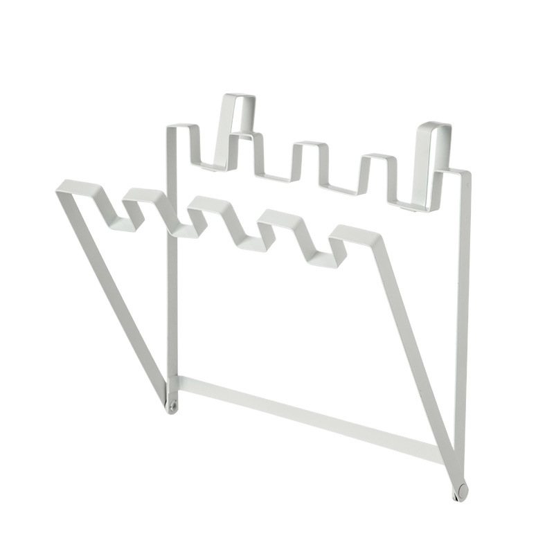Kitchen Cabinet Hanging Foldable Trash Bag Rack - Outdoor Trash, Kitchen Trash Hanging Rack, Suitable for Different Sizes of Pla: Light Grey