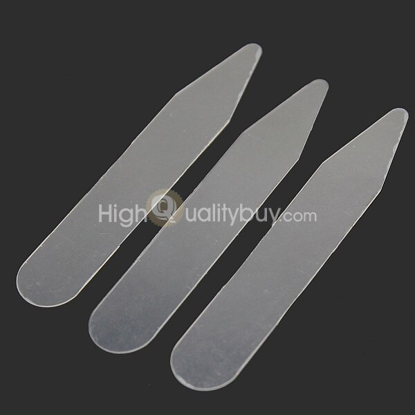 200 stuks plastic kraagverstevigers blijven op hun plaats voor overhemden voor heren