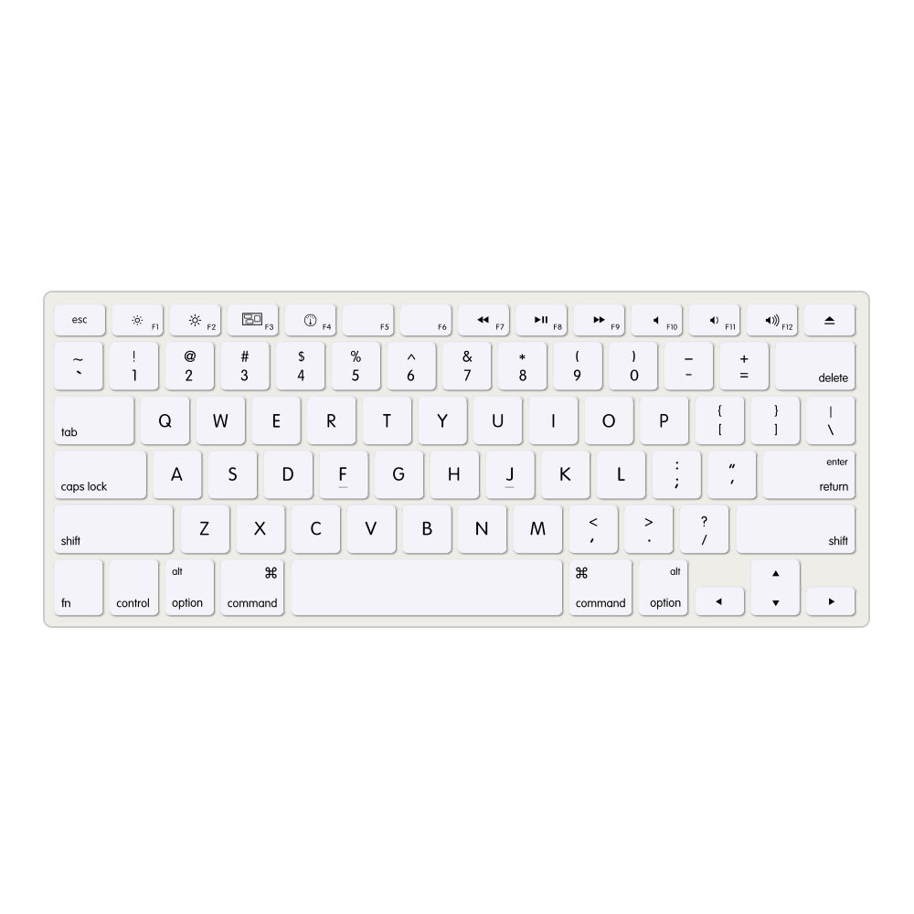 Cubierta para teclado Air 13, Protector de silicona impermeable, para Macbook Air M1, 13, , A2337, A2179: White