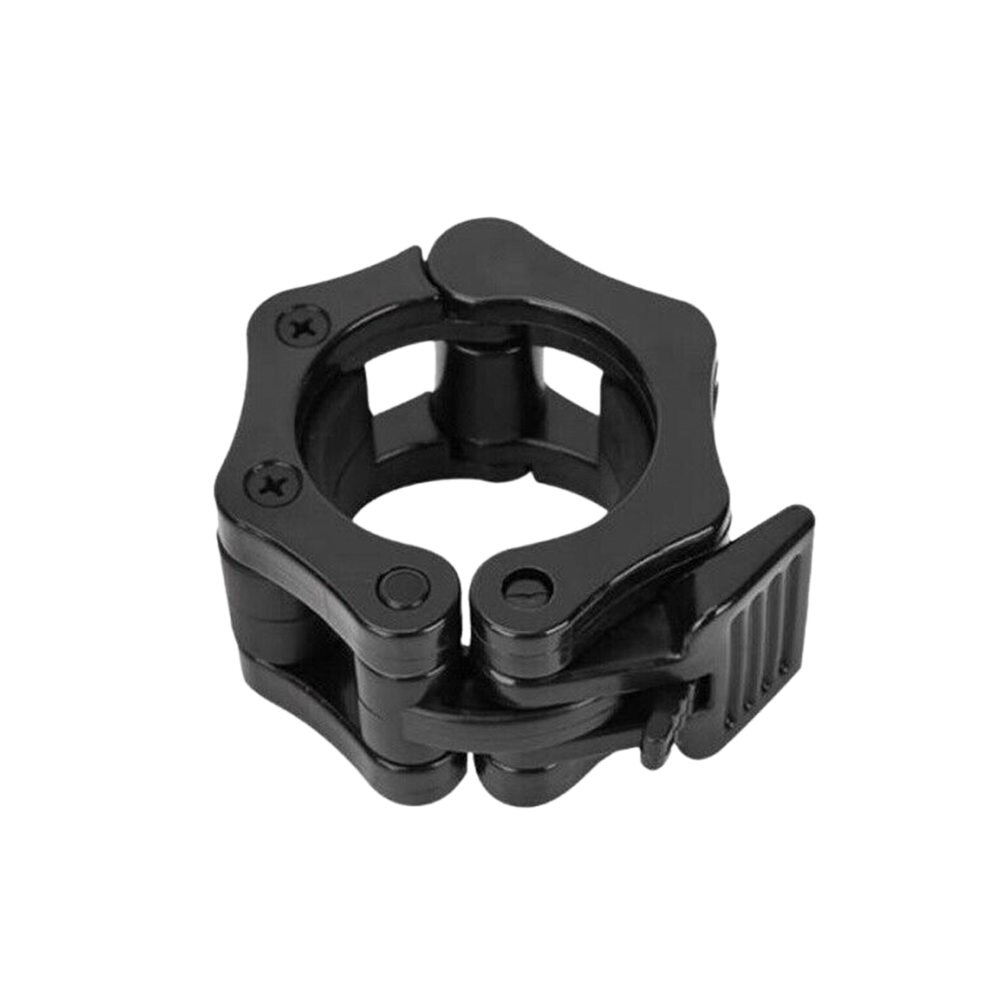 Black Barbell Quick Buckle Barbell Lock 50mm Dumbell Clip Clamp for Workout Weightlifting Fitness Black