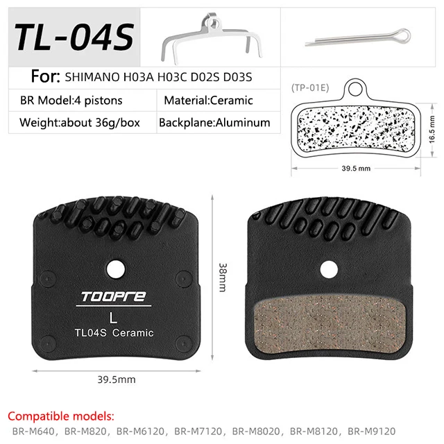 Mtb Keramische Ijskoeling Tech Remblokken Voor M9000 M9020 M985 M8100 M785 M8000 G03a G 04S J04c J03a J05 L04c K05 S G055 Nutt: Bordeaux