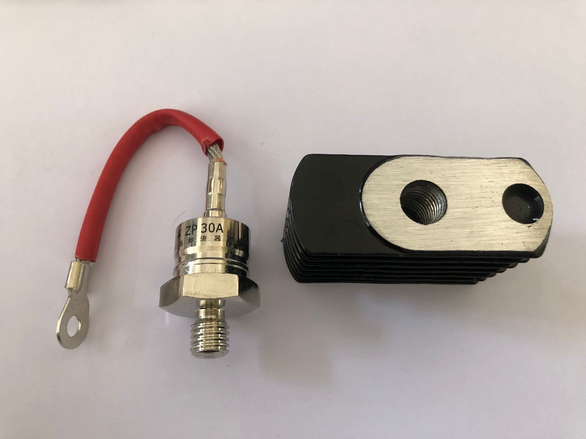 Bolt type ZP30A diode with radiator 1000V spiral defence of the diode rectifier thyristor