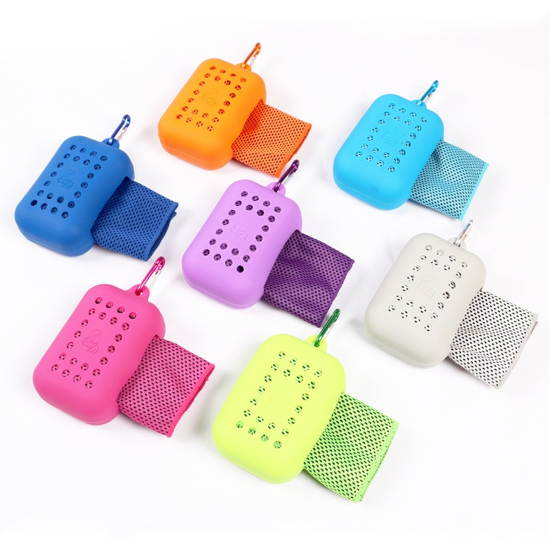 1Pc draussen Fitness Klettern Yoga ÜSpund Schnelle Kühlung Sport Handtuch Mikrofaser Stoff schnell-trocken Physikalische kühlung Eis Handtücher