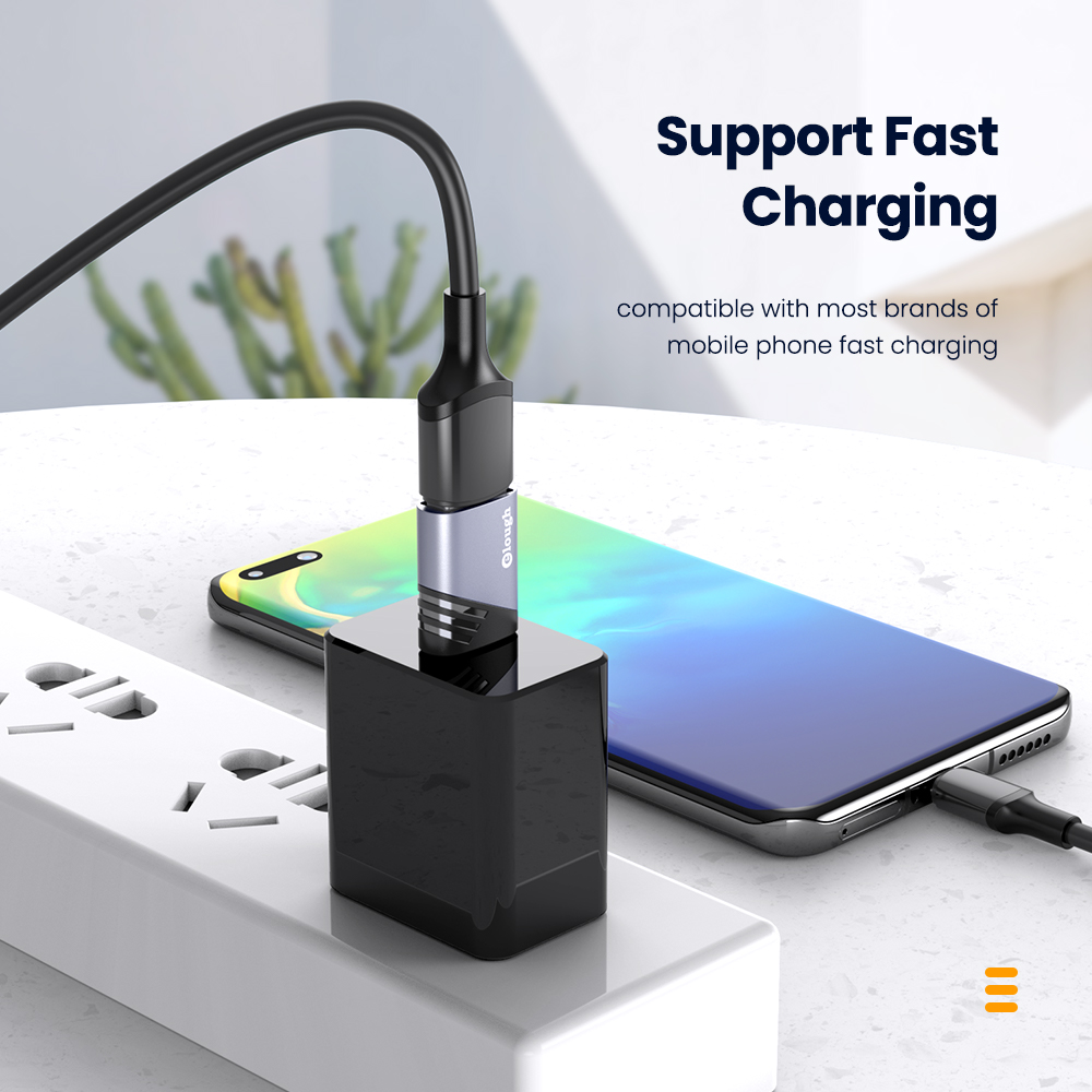 Elough USB to Type C Adapter OTG USB 3.0 Female Micro USB to Type C Male Cable Converters For MaxcBook Samsung S10 S9 S8 Adapter